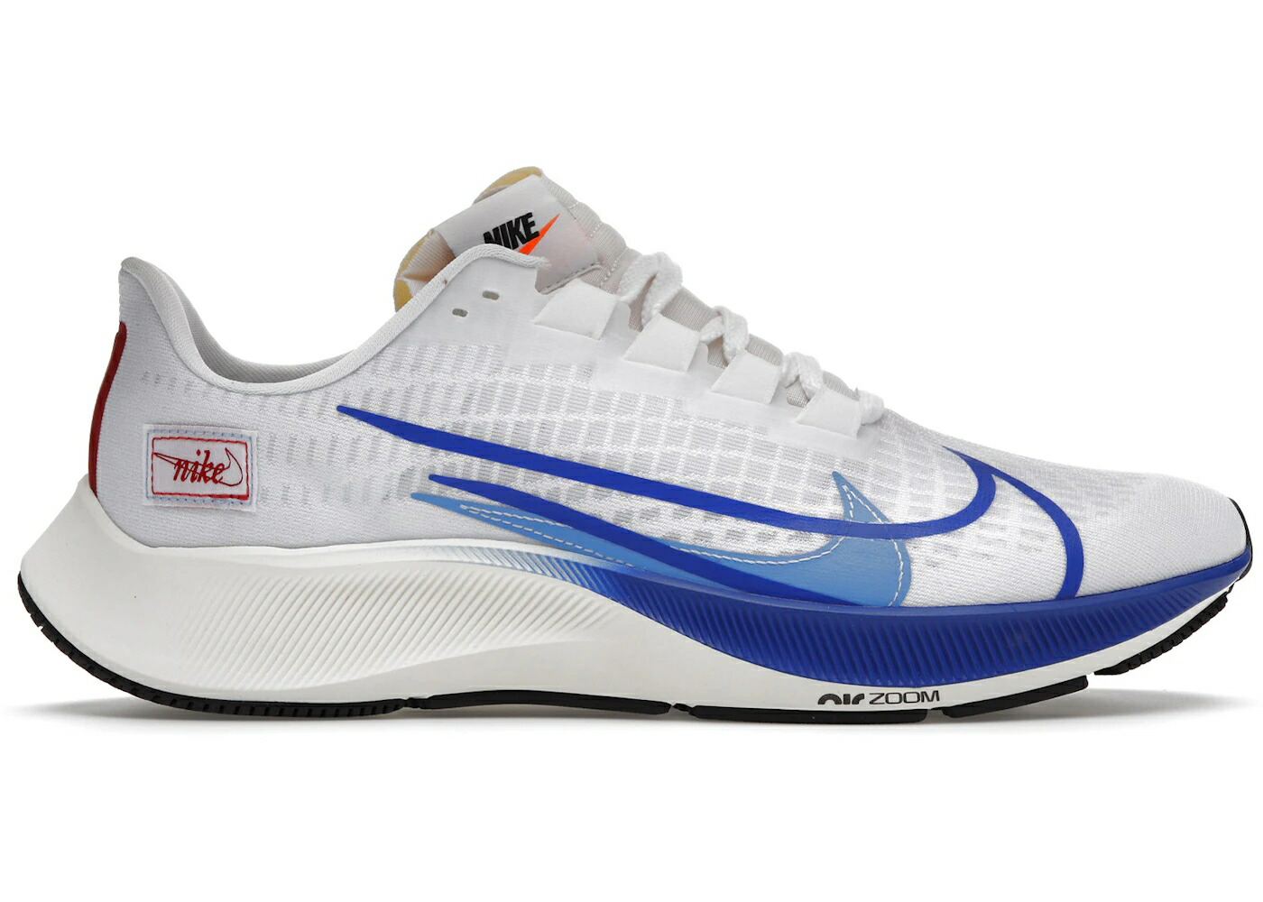 ナイキ ズーム プレミアム 青色 ブルー 白色 ホワイト 赤 レッド スニーカー メンズ NIKE AIR ZOOM 37 PREMIUM BLUE RIBBON SPORTS WHITE / WHITE BLUE RED