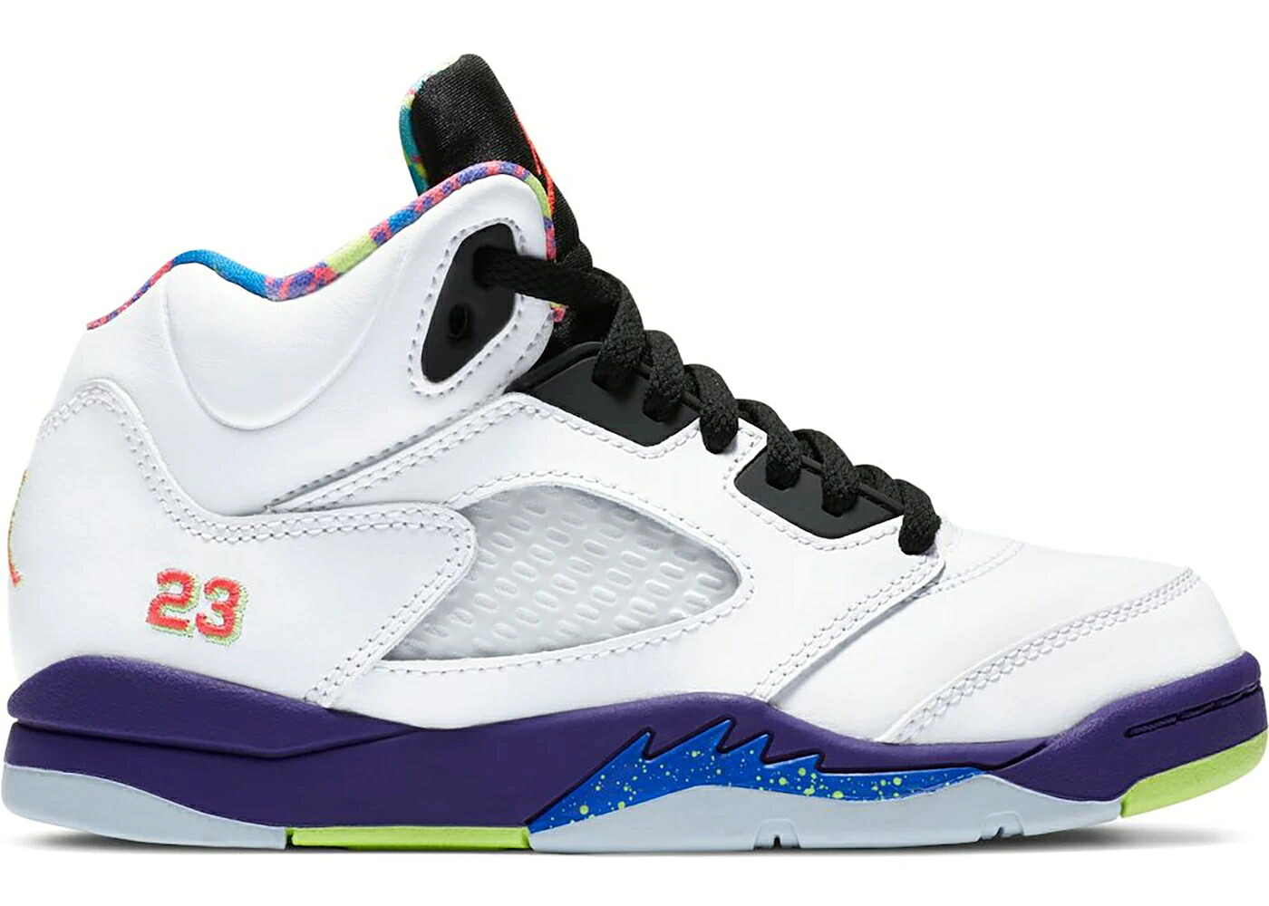ナイキ ジョーダン 白色 ホワイト コート 紫 パープル ピンク ジュニア キッズ JORDAN 5 RETRO ALTERNATE BEL-AIR (PS) / WHITE COURT PURPLE RACER PINK ベビー マタニティ スニーカー｜スニケス 74,085円