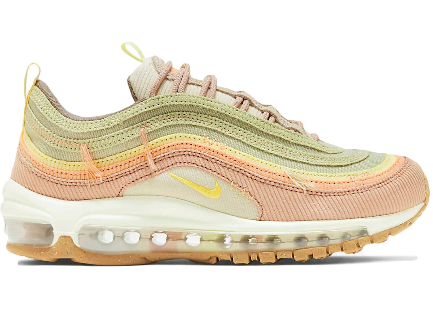 ナイキ マックス コール天 オリーブ 佇まい 菩提樹 大気圏マックス WOMEN\u0027S スニーカー レディース NIKE AIR MAX 97 CORDUROY OLIVE AURA (WOMEN\u0027S) / OLIVE AURA CITRON TINT LIME