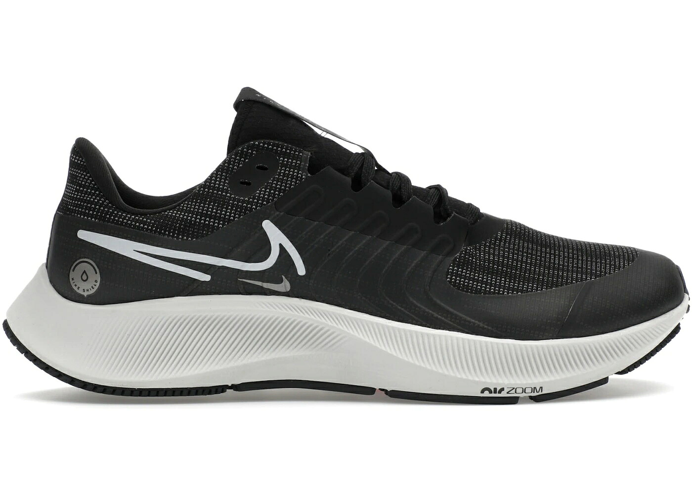 ナイキ ズーム ペガサス 黒色 ブラック 白色 ホワイト プラチナム ズームペガサス スニーカー メンズ NIKE AIR ZOOM PEGASUS 38 SHIELD BLACK WHITE / BLACK PLATINUM TINT DK SMOKE