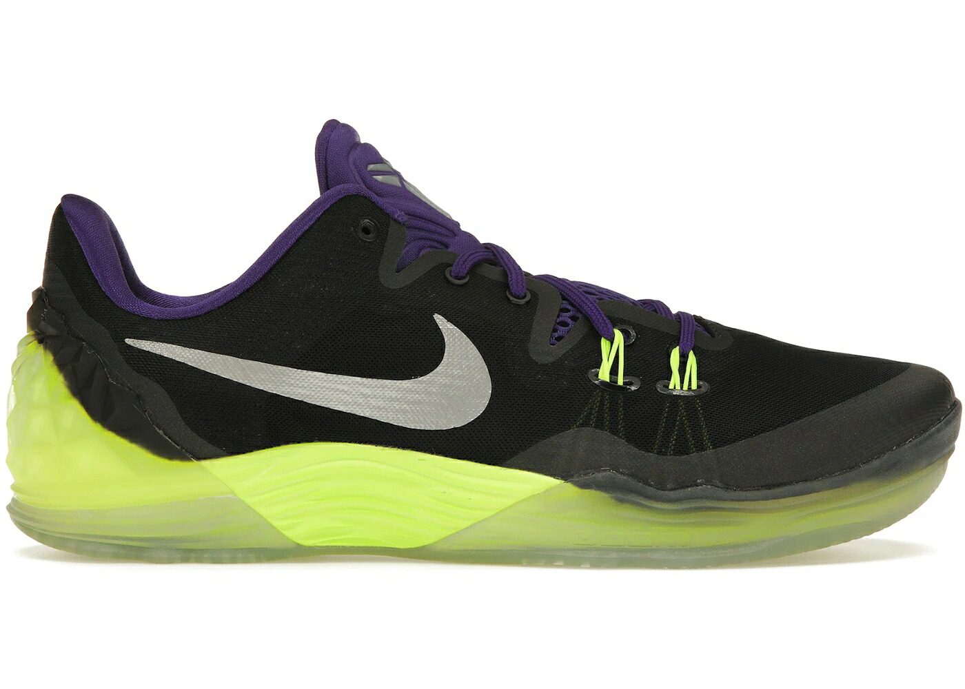 ナイキ 望遠レンズ コービー 黒いこと 黒いこと しろがね色 しろがね色 厚地の外套 スニーカー メンズ NIKE ZOOM KOBE VENOMENON 5 JOKER / BLACK METALLIC SILVER COURT