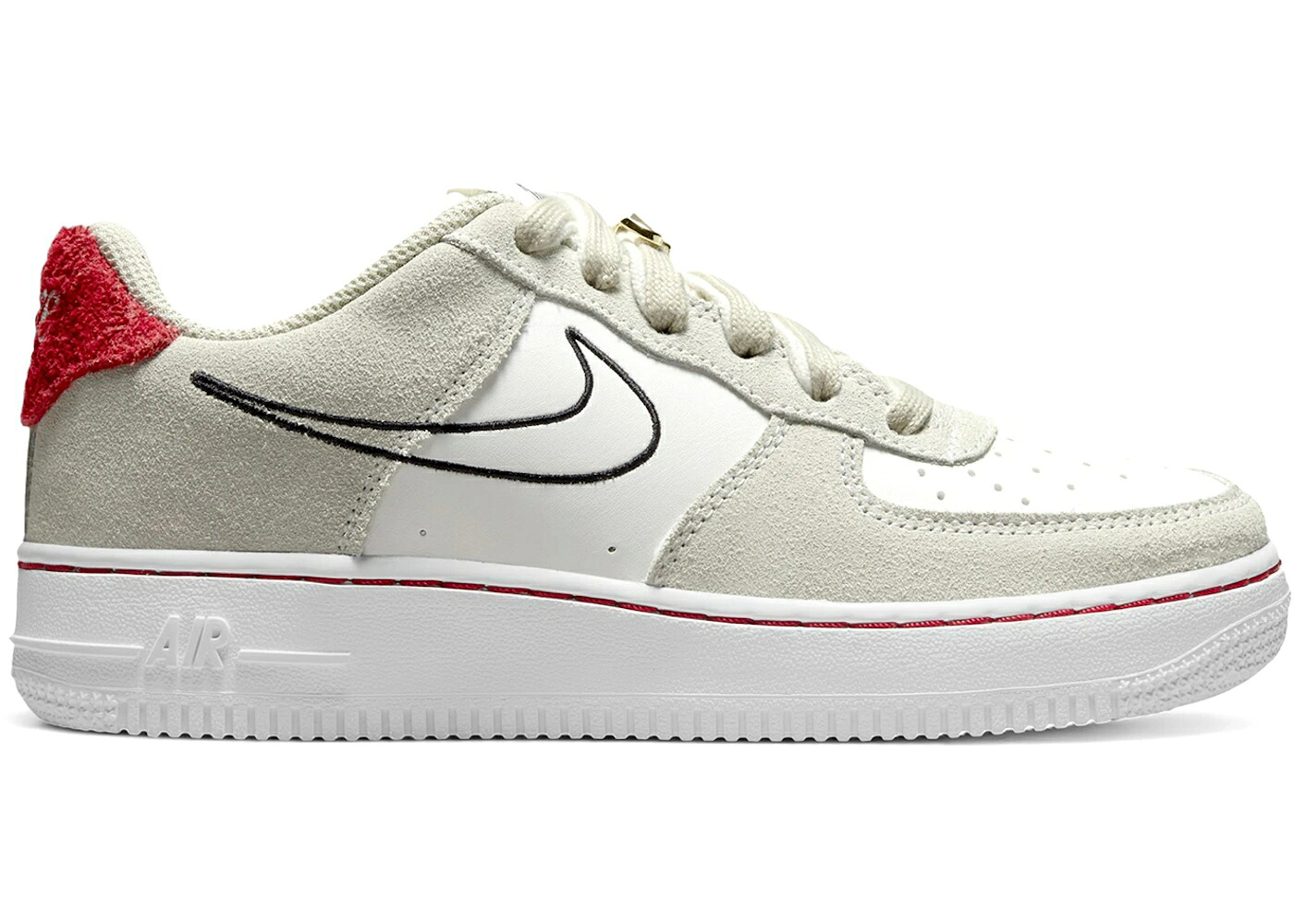 ナイキ 赤 赤いこと 空軍 お坊っちゃん キッズ NIKE AIR FORCE 1 LOW S50 LIGHT STONE UNIVERSITY RED (GS) / LIGHT STONE SAIL UNIVERSITY RED もの言う花 マタニティ スニーカー