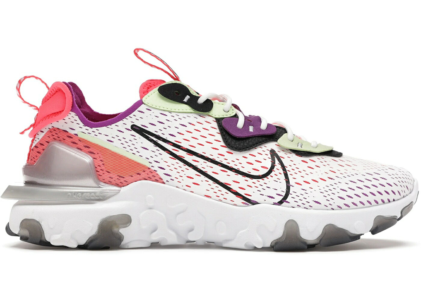 ナイキ リアクト レーザ クリムゾン 白いこと 白いこと スニーカー メンズ NIKE REACT VISION BARELY VOLT LASER CRIMSON / SUMMIT WHITE BARELY VOLT LASER