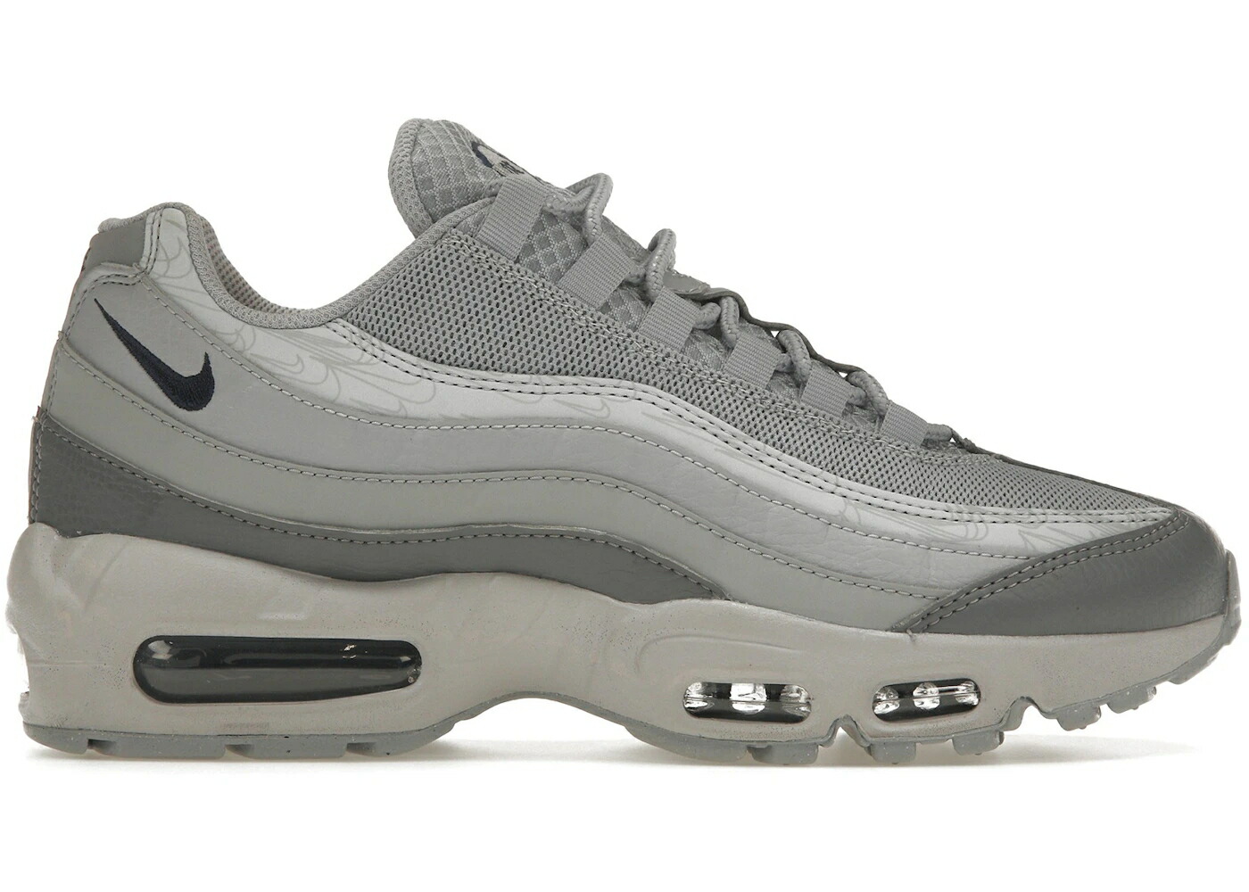 ナイキ マックス 灰色 グレー 紺色 ネイビー エアマックス スニーカー メンズ NIKE AIR MAX 95 GREY MIDNIGHT NAVY / GREY LIGHT GREY MIDNIGHT NAVY
