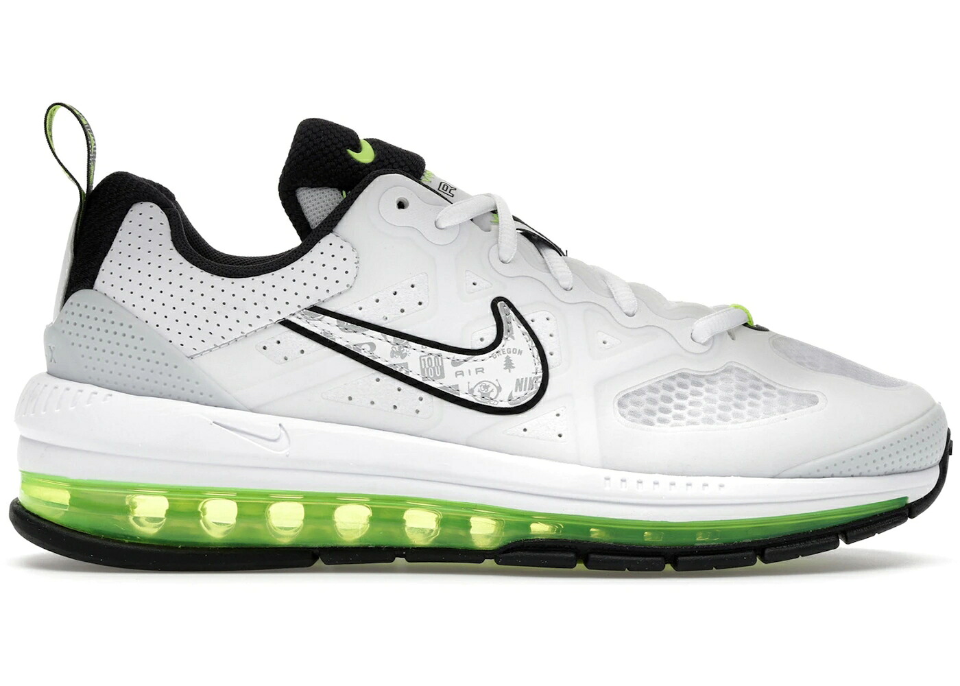 ナイキ マックス ロゴタイプ 白いこと 白いこと 黒いこと 黒いこと エア湖マックス スニーカー メンズ NIKE AIR MAX GENOME LOGO PACK / WHITE BLACK NEON