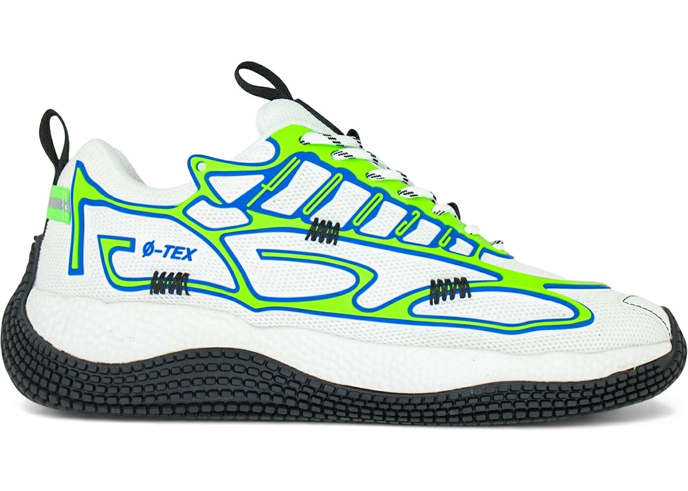レーシングヨット 野球クラブ 白いこと 白いこと 緑 緑であること 青み 青色 スニーカー メンズ JOHN GEIGER JOHN GEIGER 004 BORED APE YACHT CLUB (BLACK TONGUE TAG) / WHITE GREEN BLUE