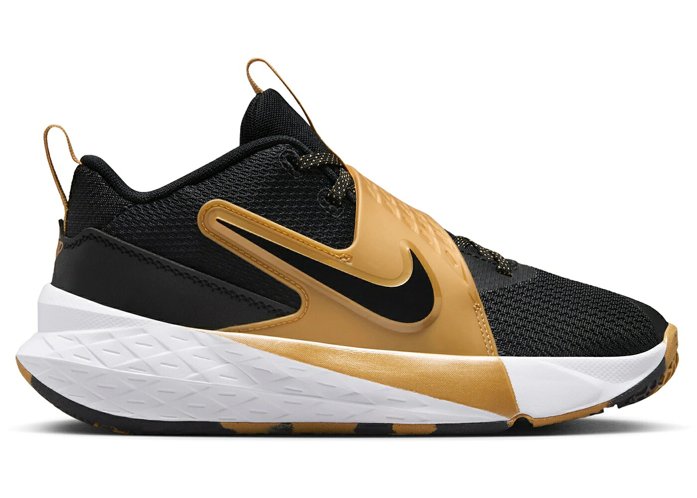 ナイキ チーム 黒色 ブラック ゴールド 白色 ホワイト ジュニア キッズ NIKE TEAM HUSTLE D 12 BLACK METALLIC GOLD WHITE (GS) / BLACK METALLIC GOLD WHITE BLACK ベビー マタニティ スニーカー