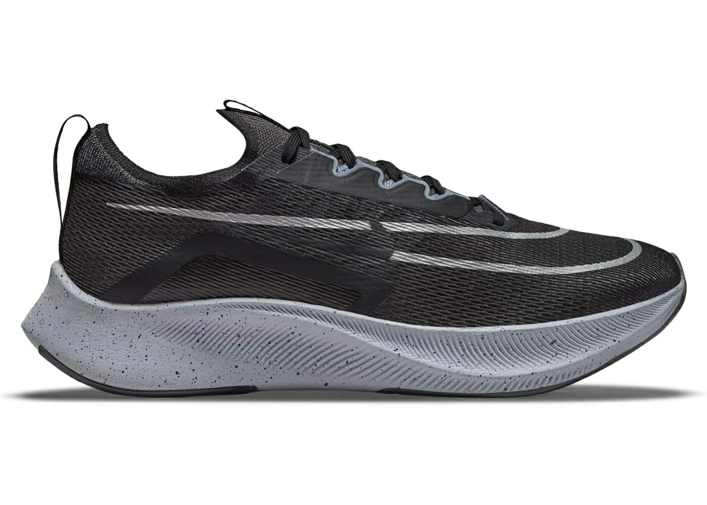 ナイキ 望遠レンズ 薄墨色 薄墨色 しろがね色 しろがね色 望遠レンズ飛球 スニーカー メンズ NIKE ZOOM FLY 4 DARK SMOKE GREY / DARK SMOKE GREY METALLIC SILVER