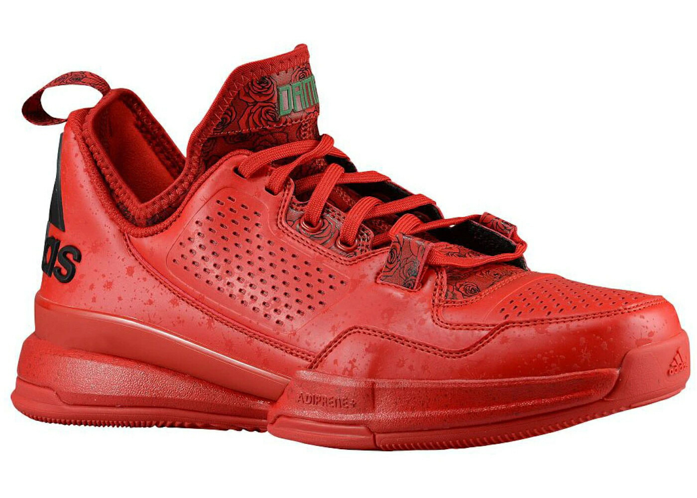 アディダス シティ コア 黒色 ブラック スニーカー メンズ ADIDAS D LILLARD 1 FLORIST CITY / SCARLET CORE BLACK SCARLET