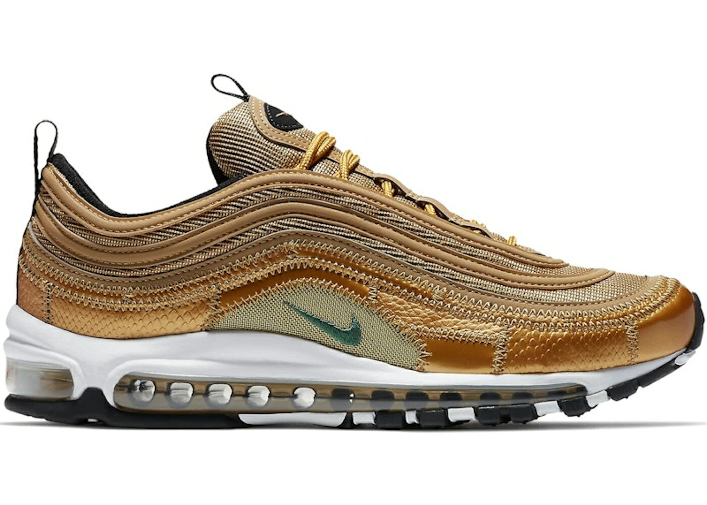 ナイキ マックス ゴールド 緑 グリーン 赤 レッド エアマックス スニーカー メンズ NIKE AIR MAX 97 CRISTIANO RONALDO METALLIC GOLD / METALLIC GOLD GREEN VARSITY RED