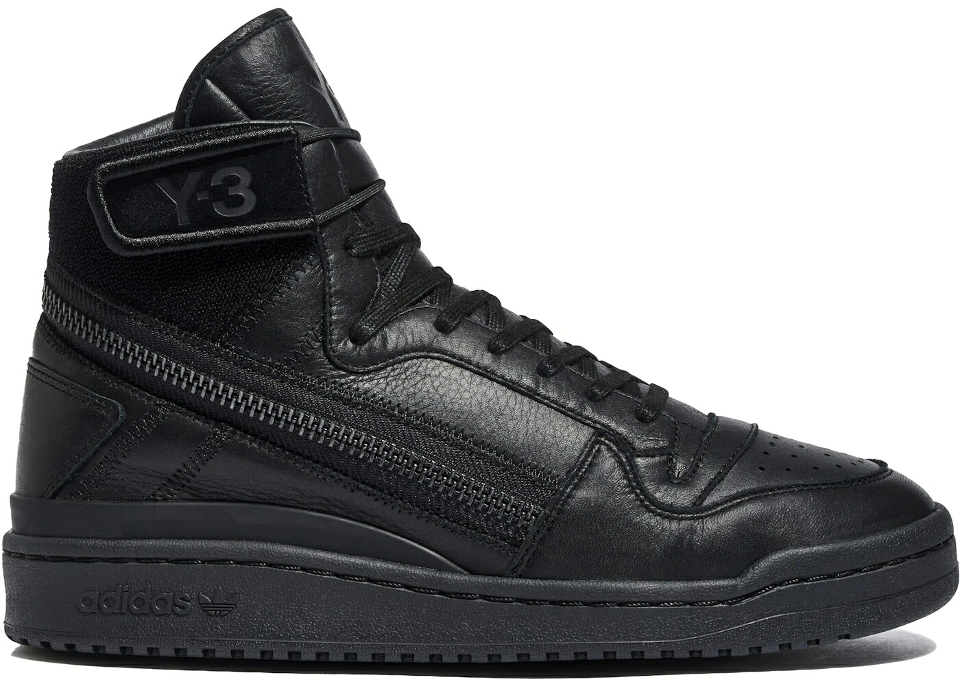 アディダス 討論会 黒いこと 黒いこと 白いこと 白いこと スニーカー メンズ ADIDAS Y-3 FORUM HI OG TRIPLE BLACK / BLACK WHITE BLACK WHITE BLACK