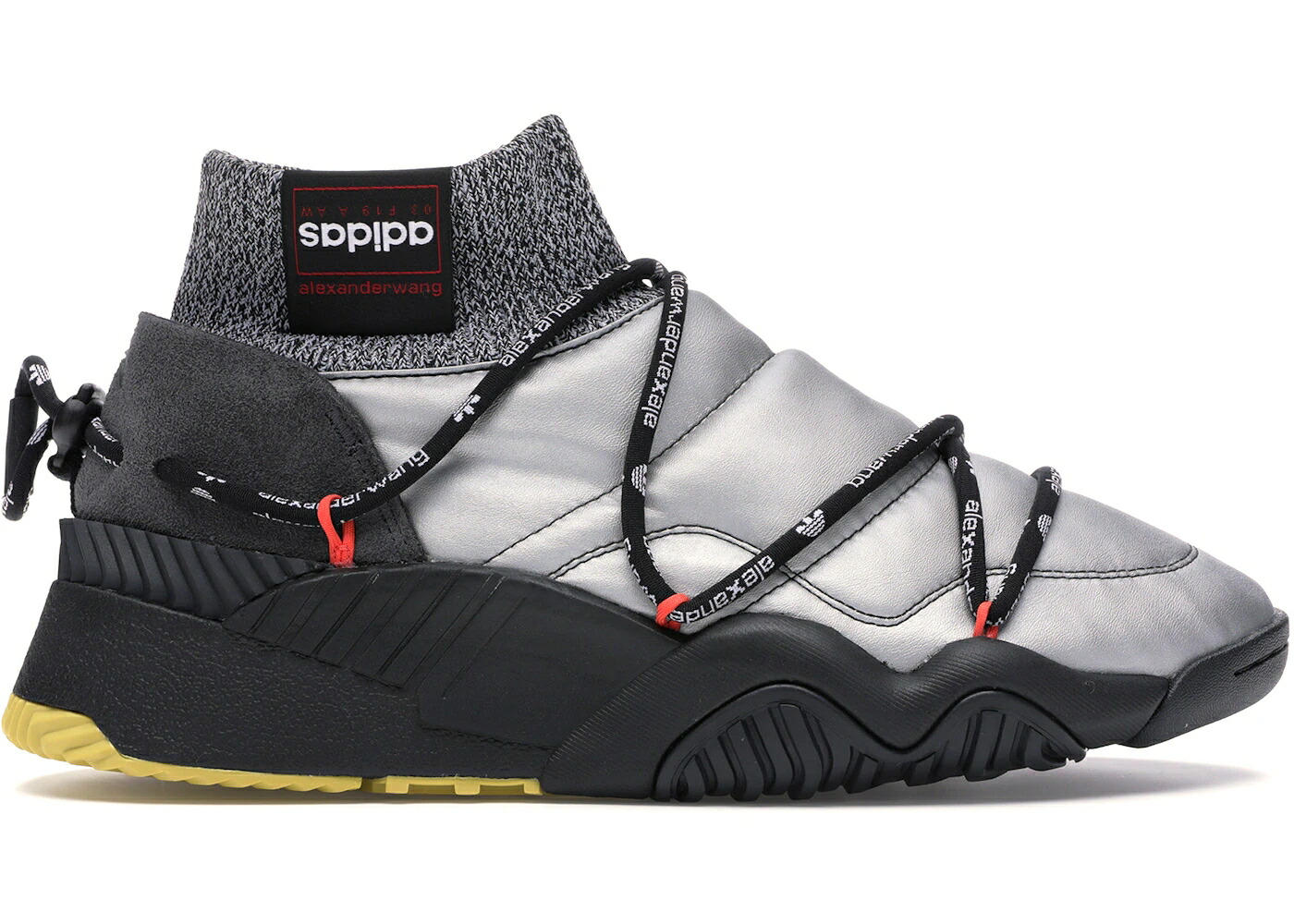 アディダス トレーナー 銀色 シルバー コア スニーカー メンズ ADIDAS AW PUFF TRAINER ALEXANDER WANG MATTE SILVER / MATTE SILVER MATTE SILVER CORE