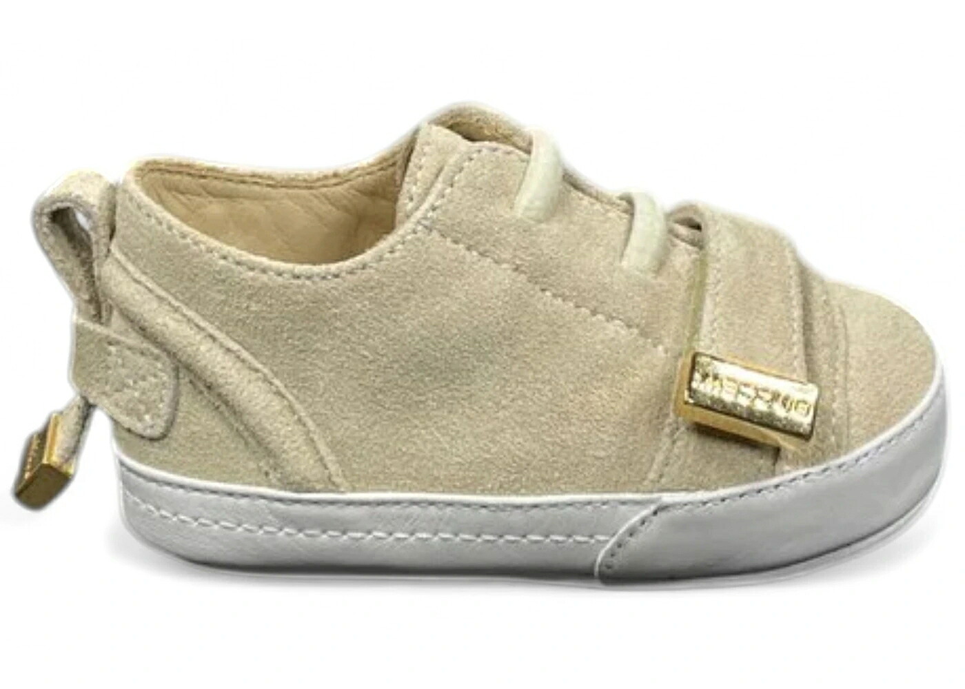 ストラップ ベージュ レザー ジュニア キッズ BUSCEMI 50MM LOW STRAP CISTO BEIGE LEATHER (BABY) / ベビー マタニティ スニーカー｜スニケス