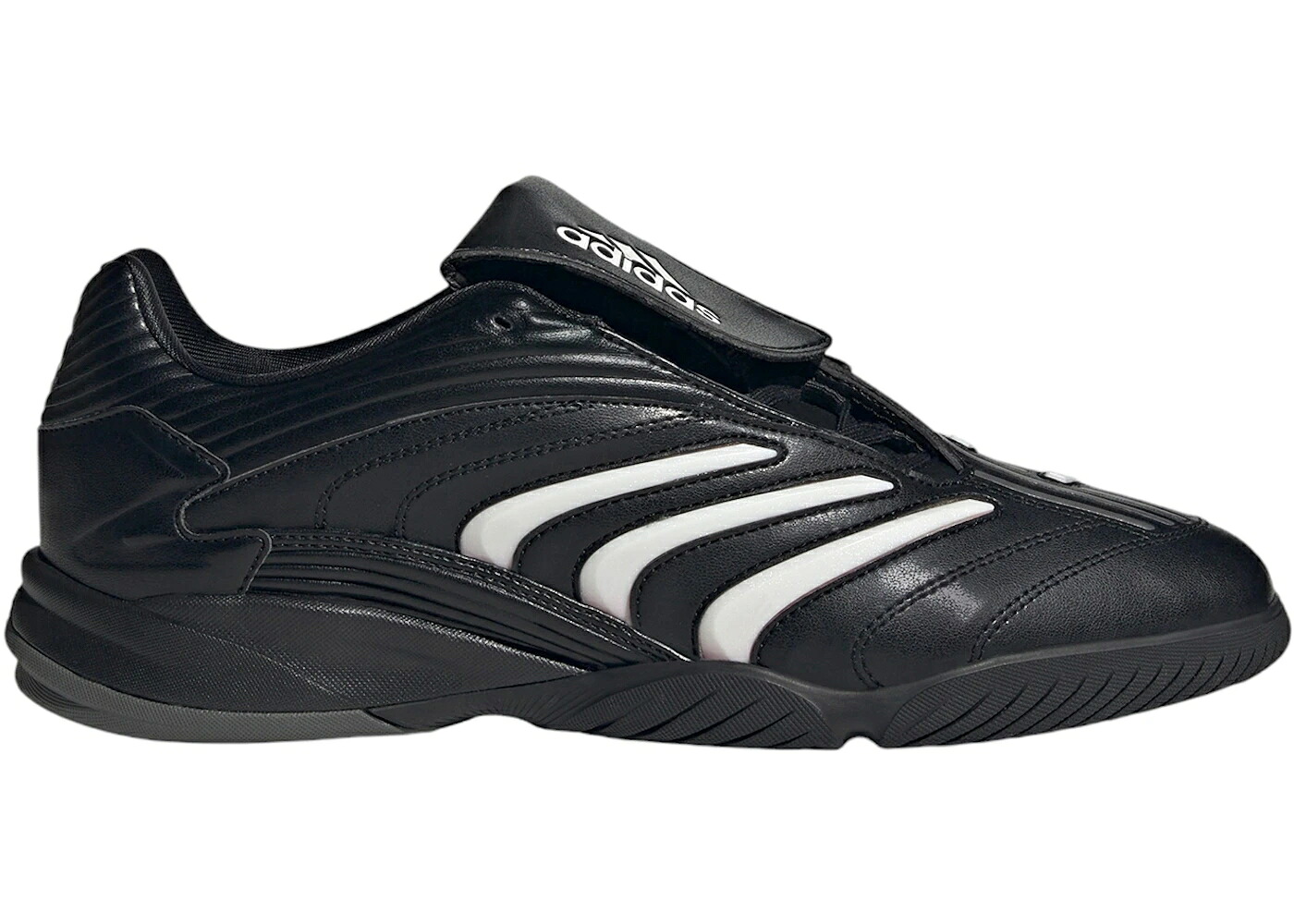 アディダス プレデター 黒色 ブラック ゼロ コア スニーカー メンズ ADIDAS PREDATOR SALA BLACK ZERO METALLIC / CORE BLACK ZERO METALIC LUCID｜スニケス