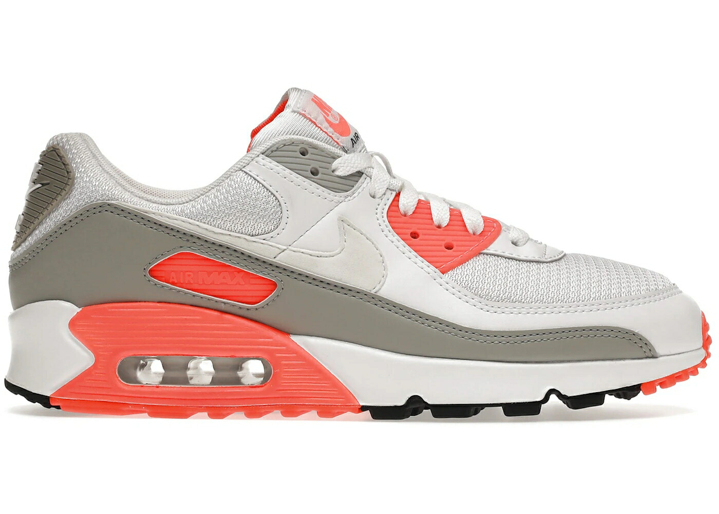 ナイキ マックス 橙 オレンジ 白色 ホワイト エアマックス スニーカー メンズ NIKE AIR MAX 90 HYPER ORANGE / WHITE WHITE HYPER ORANGE LIGHT