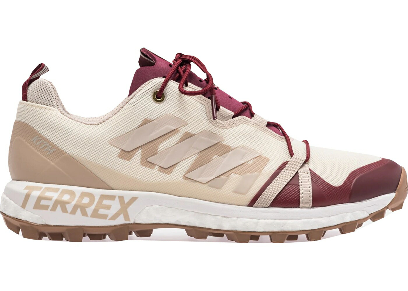 アディダス マルーン スニーカー メンズ ADIDAS TERREX SKYCHASER KITH TAN / TAN MAROON