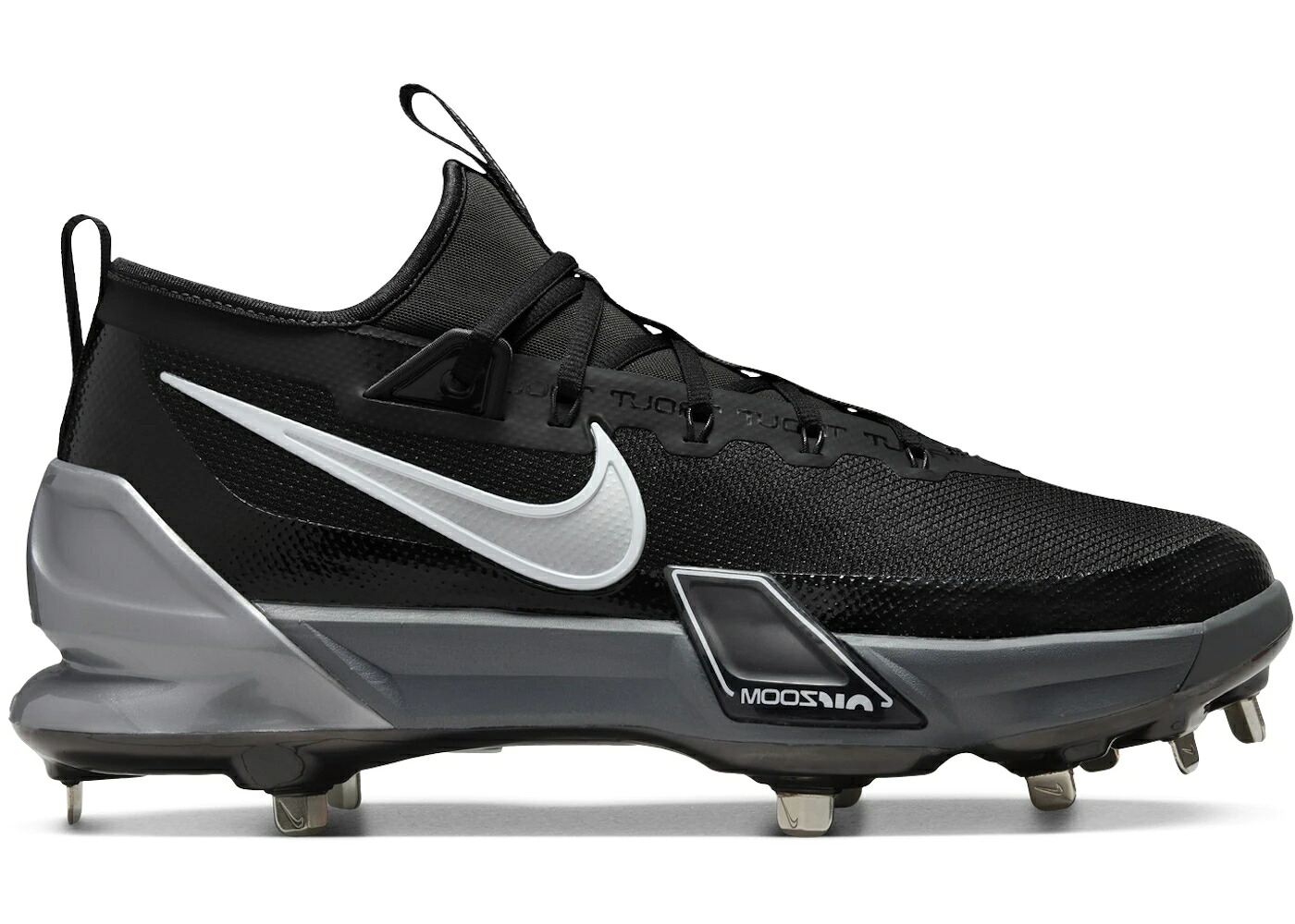 ナイキ ズーム エリート 黒色 ブラック 白色 ホワイト 銀色 シルバー スニーカー メンズ NIKE FORCE ZOOM TROUT 9 ELITE BLACK ANTHRACITE WHITE METALLIC SILVER / BLACK ANTHRACITE WHITE METALLIC｜スニケス