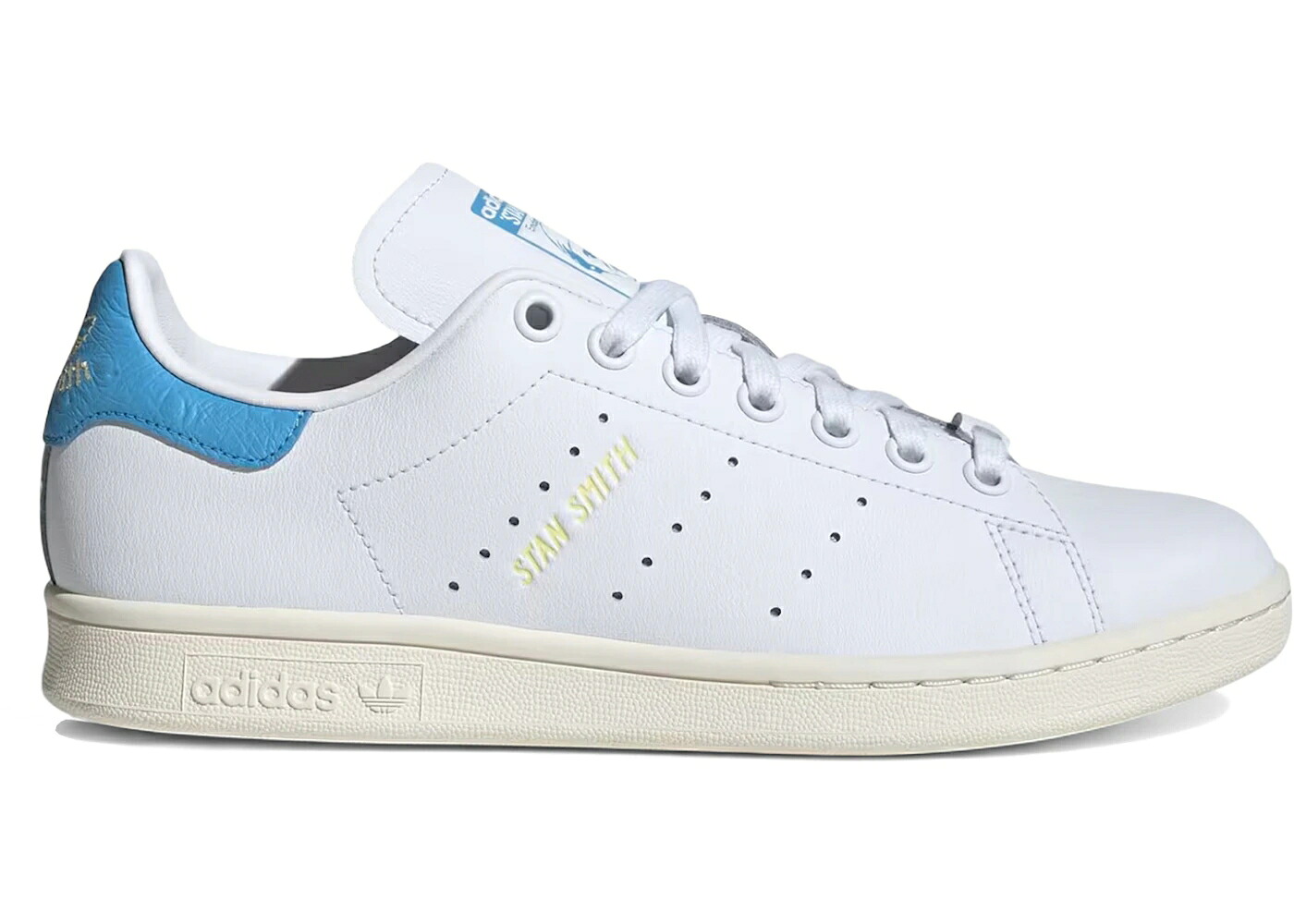 アディダス 白色 ホワイト 青色 ブルー バースト スタンスミス WOMEN'S スニーカー レディース ADIDAS STAN SMITH WHITE SEMI BLUE BURST (WOMEN'S) / CLOUD WHITE SEMI BLUE BURST