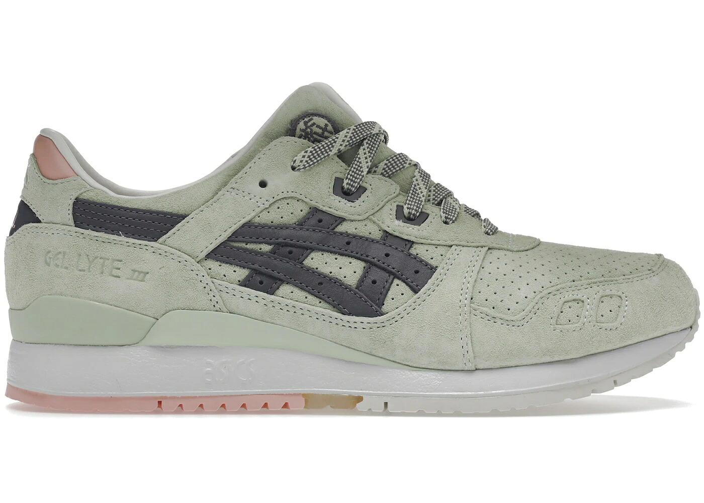 アシックス ゲルライト スペシャル 緑 グリーン 灰色 グレー スニーカー メンズ ASICS GEL-LYTE III END WASABI (NO SPECIAL BOX) / GREEN GECKO TAUPE GREY｜スニケス