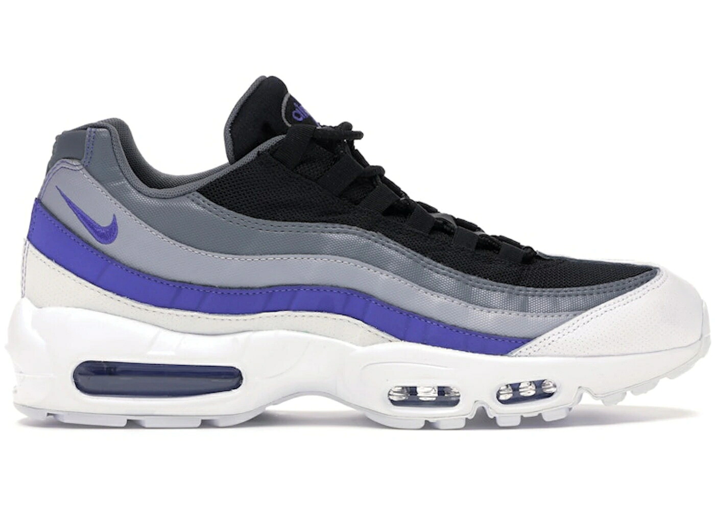 ナイキ マックス 灰色 グレー 紫 バイオレット 白色 ホワイト クール エアマックス スニーカー メンズ NIKE AIR MAX 95 WOLF GREY PERSIAN VIOLET / WHITE COOL GREY WOLF GREY|スニケス