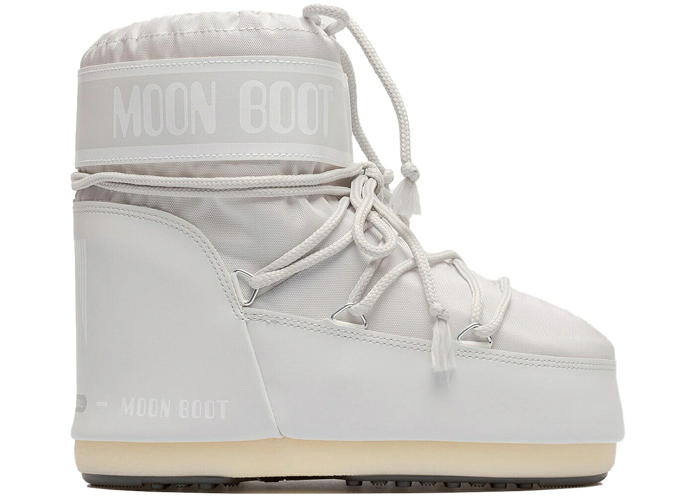 お月さまブーツ ブーツ アイコン ナイロン 薄墨色 薄墨色 踵 スニーカー ユニ一発やる MOON BOOT MOON BOOT ICON NYLON LOW GLACIER GREY (THE ORIGINAL HEEL LOGO) / GLACIER GREY メンズ