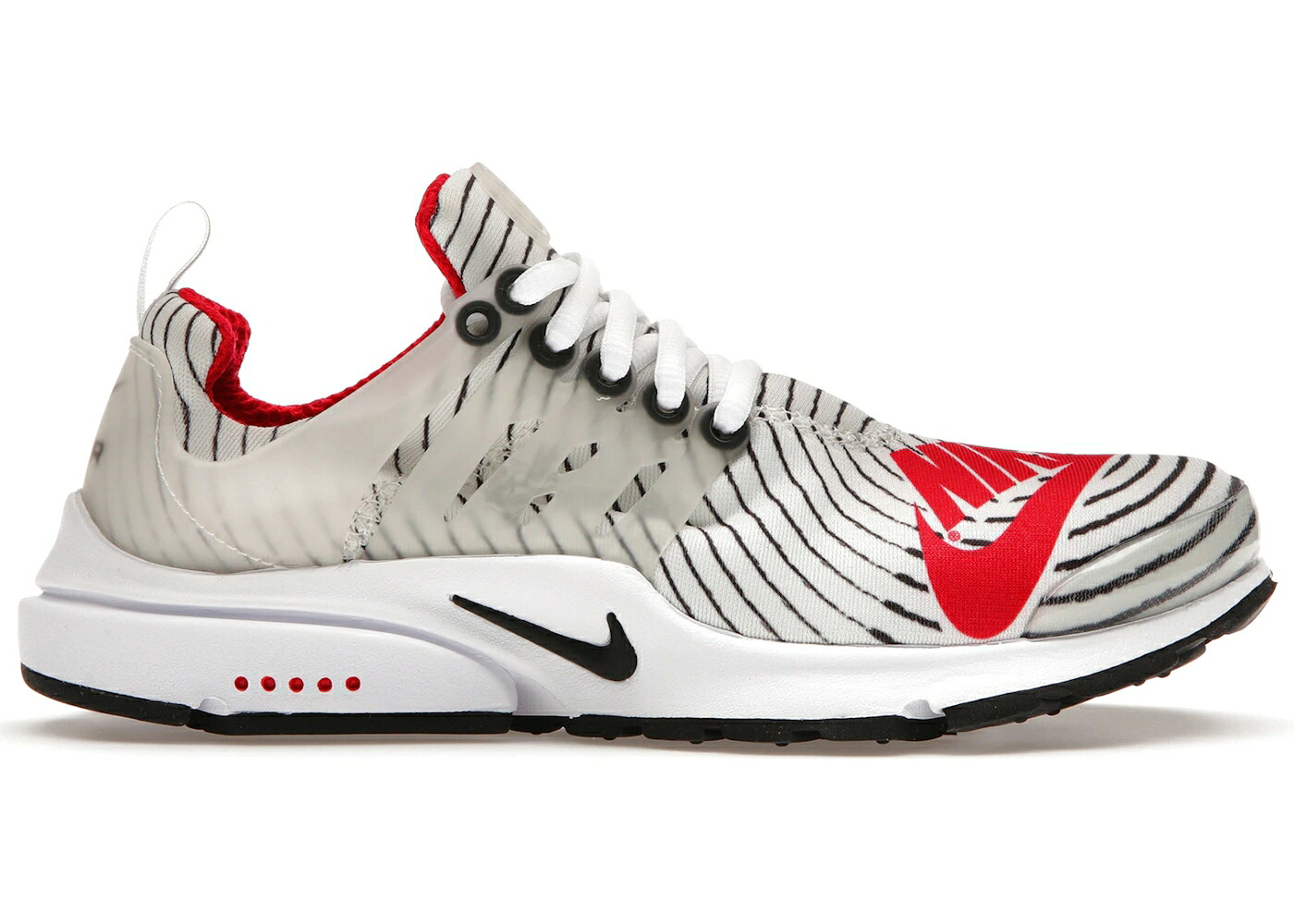 ナイキ プレスト 白色 ホワイト 赤 レッド 黒色 ブラック エア スニーカー メンズ NIKE AIR PRESTO HYPNOTIC WHITE RED / WHITE BLACK RED