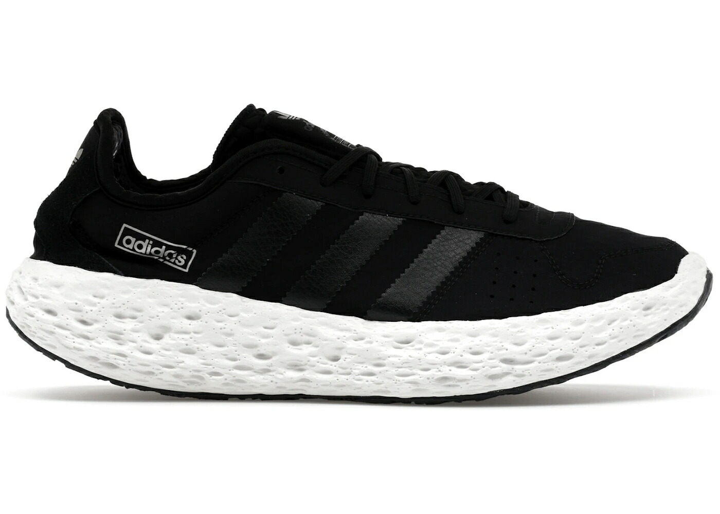 アディダス 黒色 ブラック コア 銀色 シルバー スニーカー メンズ ADIDAS ZPONGE BLACK / CORE BLACK METALLIC SILVER