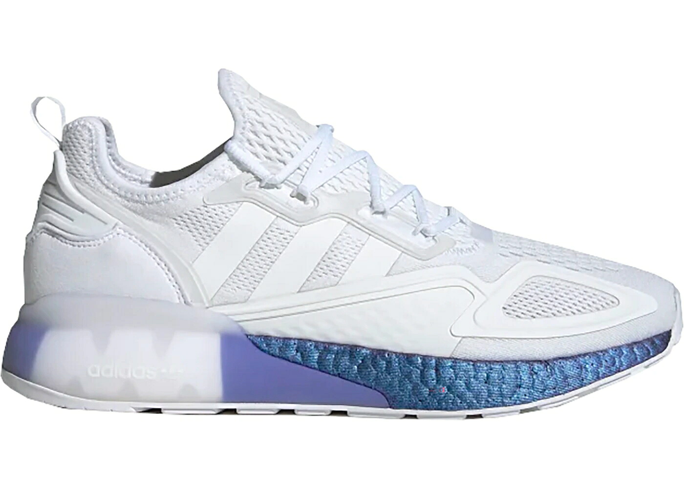 アディダス ブースト 白色 ホワイト WOMEN'S スニーカー レディース ADIDAS ZX 2K BOOST WHITE IRIDESCENT (WOMEN'S) / CLOUD WHITE CLOUD WHITE BOOST｜スニケス