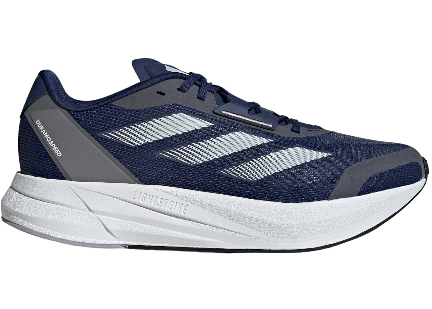 アディダス スピード 青色 ブルー ゼロ 銀色 シルバー スニーカー メンズ ADIDAS DURAMO SPEED DARK BLUE ZERO METALIC HALO SILVER / DARK BLUE ZERO METALIC HALO