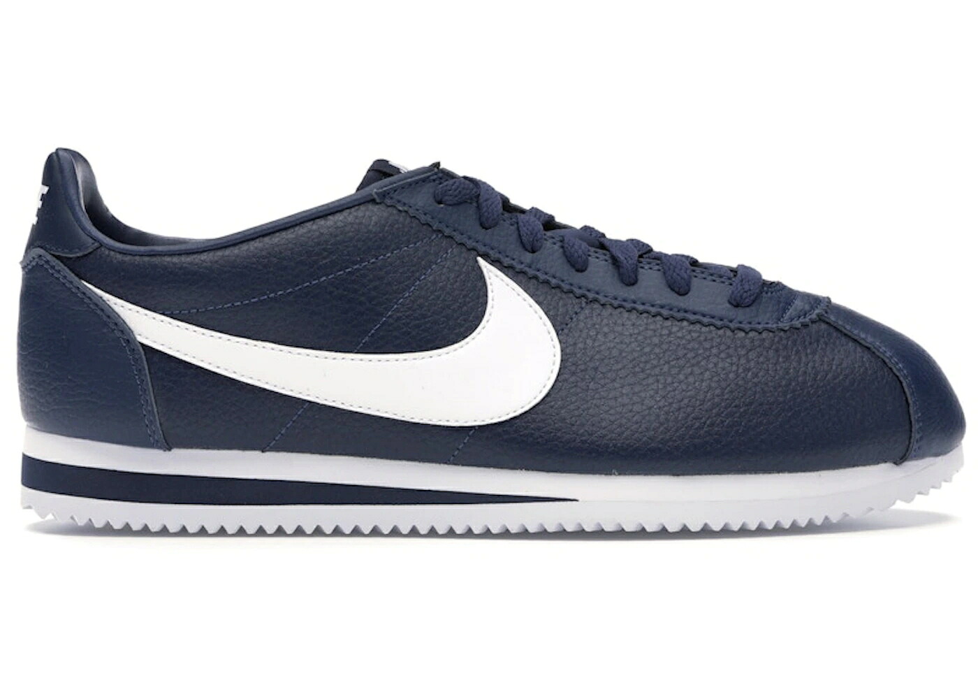 ナイキ コルテッツ レザー 紺色 ネイビー 白色 ホワイト スニーカー メンズ NIKE CLASSICS CORTEZ LEATHER MIDNIGHT NAVY WHITE / MIDNIGHT NAVY WHITE