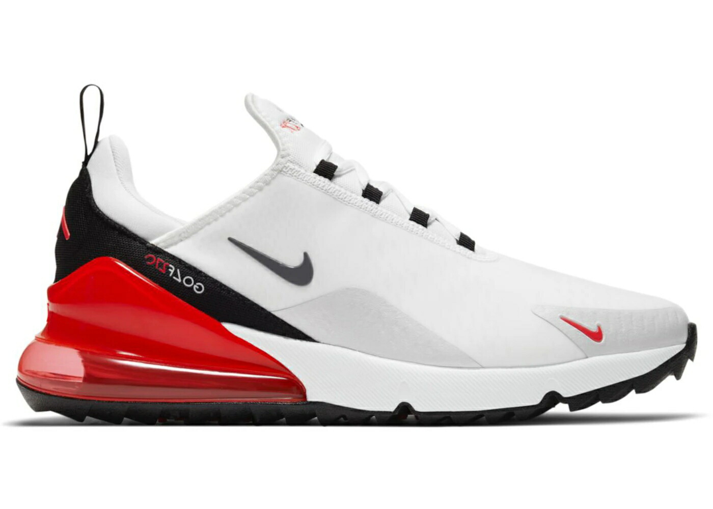 ナイキ マックス ゴルフ 白色 ホワイト 赤 レッド 灰色 グレー 黒色 ブラック クール エアマックス スニーカー メンズ NIKE AIR MAX 270 GOLF WHITE RED / WHITE NEUTRAL GREY BLACK COOL