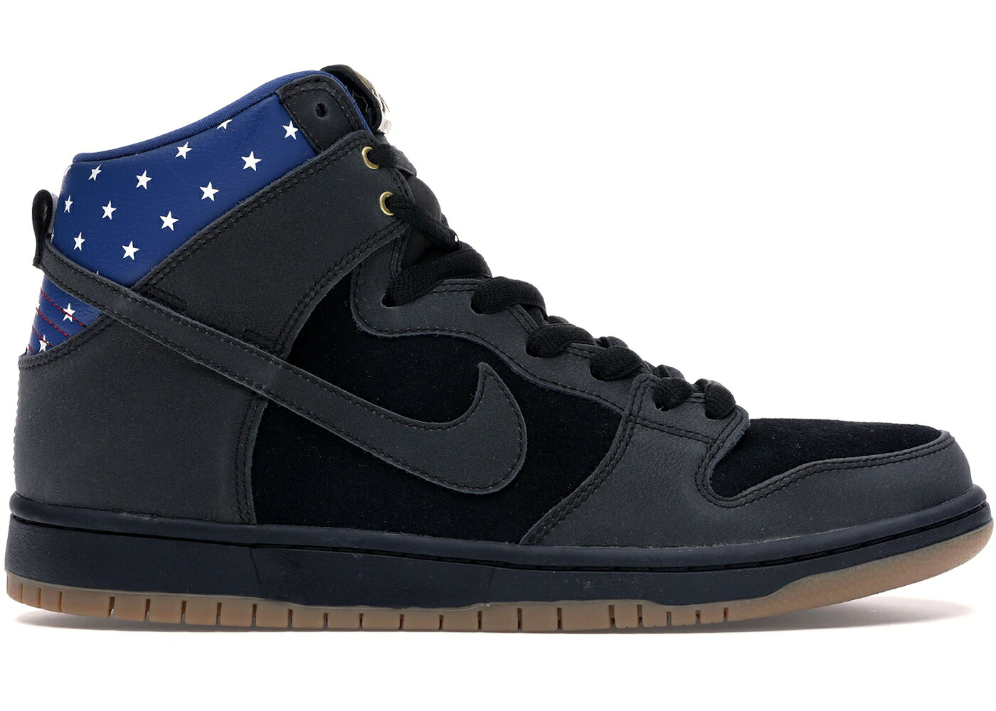 ナイキ エスビー ダンク ご機嫌 黒いこと 黒いこと 青味 青み ダンクハイ スニーカー メンズ NIKE SB DUNK HIGH CAPTAIN AMERICA / BLACK BLACK DARK ROYAL BLUE