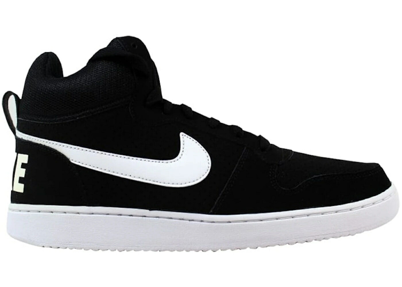 ナイキ 厚地の外套 ミッド 黒いこと 黒いこと 白いこと 白いこと コートバーロウ スニーカー メンズ NIKE COURT BOROUGH MID BLACK/WHITE / BLACK WHITE