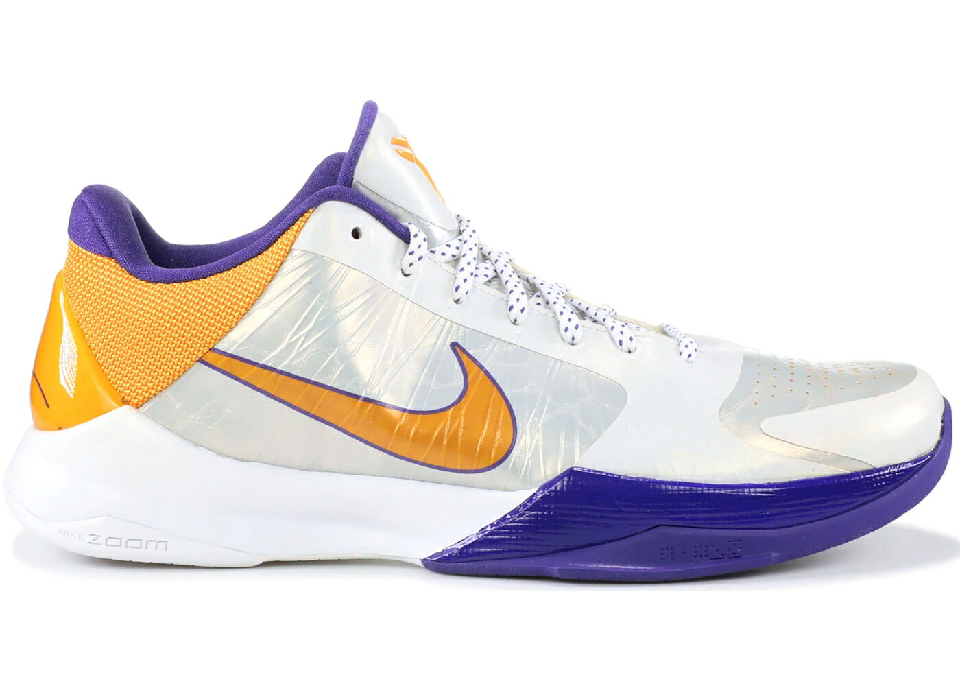 ナイキ コービー レイカーズ 白いこと 白いこと 薄墨色 薄墨色 スニーカー メンズ NIKE KOBE 5 LAKERS / WHITE DEL SOL NEUTRAL GREY