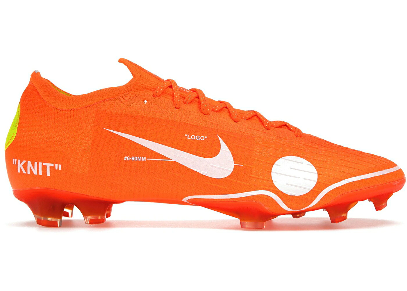 ナイキ オフホワイト 橙 オレンジ 白色 ホワイト スニーカー メンズ NIKE MERCURIAL VAPOR 360 OFF-WHITE / ORANGE WHITE