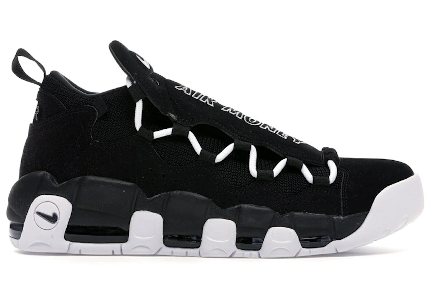 ナイキ 黒色 ブラック 白色 ホワイト チーム 赤 レッド エアモアマネー スニーカー メンズ NIKE AIR MORE MONEY BLACK WHITE / WHITE BLACK TEAM RED
