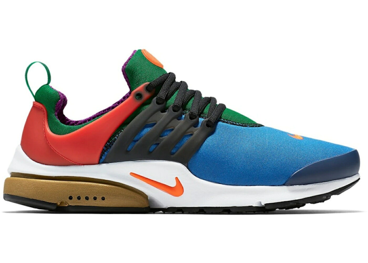 ナイキ プレスト 青色 ブルー 橙 オレンジ 黒色 ブラック エア スニーカー メンズ NIKE AIR PRESTO GREEDY / STAR BLUE ORANGE BLAZE BLACK