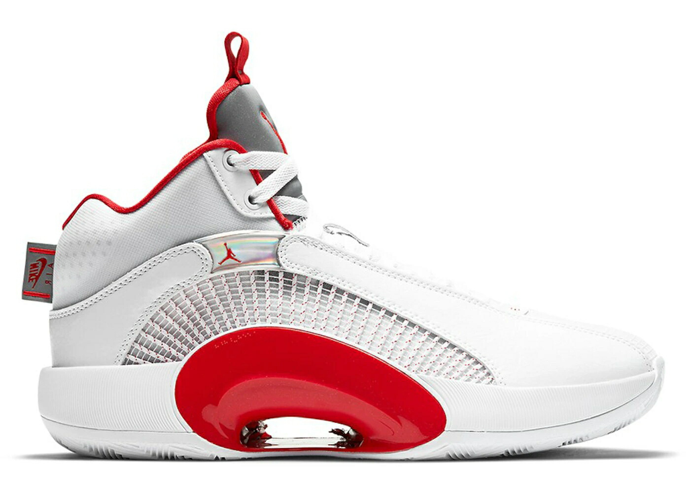 ナイキ ジョーダン ファイア 赤 レッド 白色 ホワイト 銀色 シルバー スニーカー メンズ JORDAN XXXV FIRE RED (WHITE SOLE) / WHITE FIRE RED SILVER