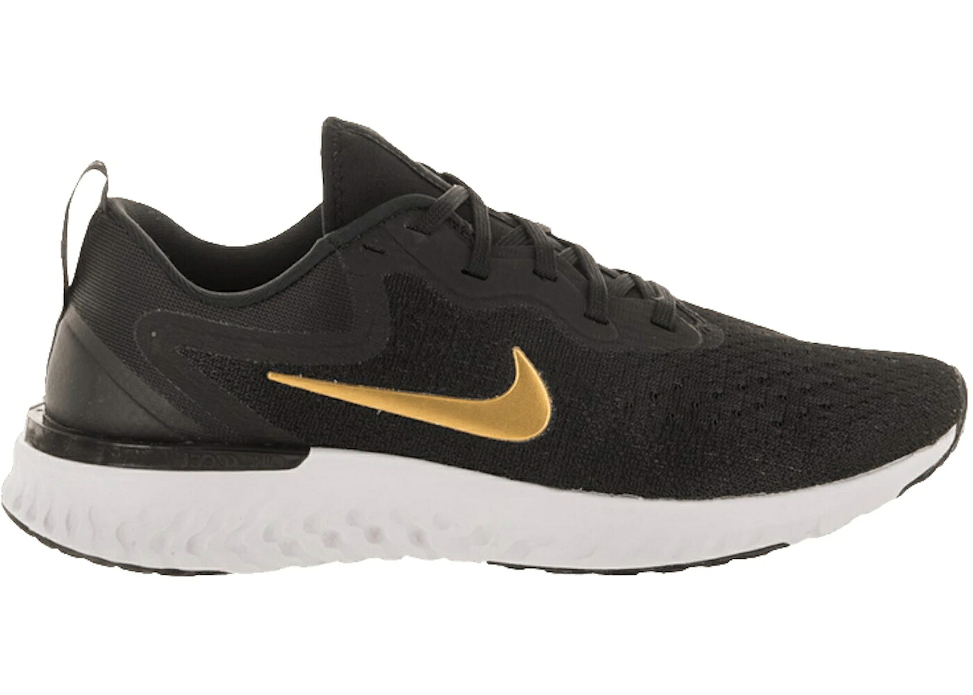 ナイキ リアクト 黒いこと 黒いこと ゴールド 薄墨色 薄墨色 WOMEN\u0027S スニーカー レディース NIKE ODYSSEY REACT BLACK METALLIC GOLD (WOMEN\u0027S) / BLACK GREY METALLIC GOLD