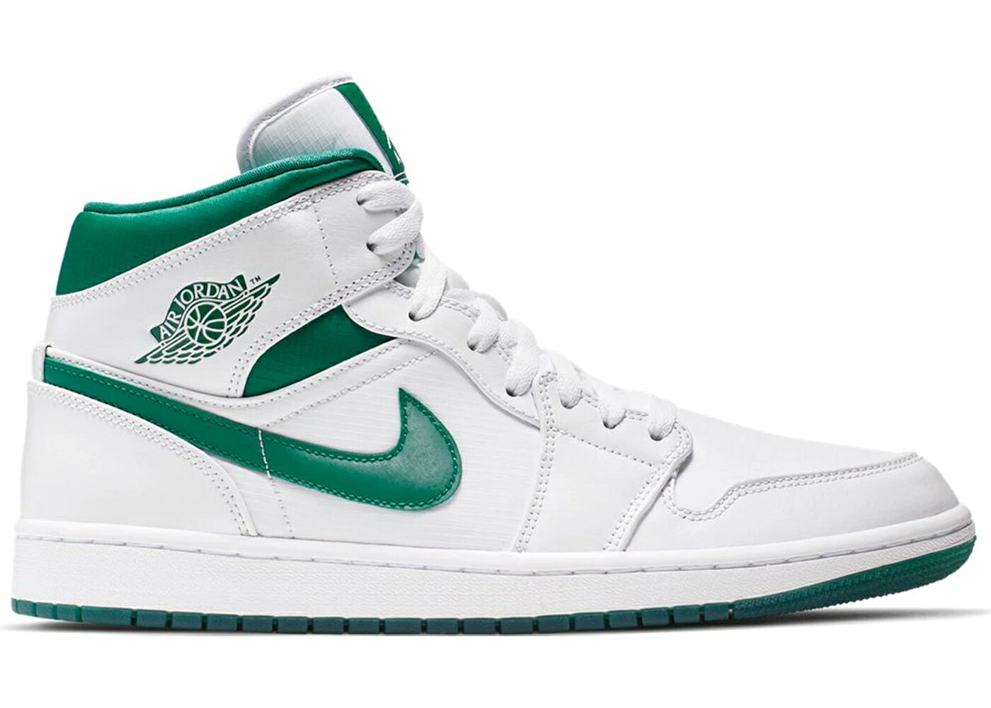 ナイキ ジョーダン ミッド 白いこと 白いこと 緑 緑であること スニーカー メンズ JORDAN 1 MID WHITE MYSTIC GREEN / WHITE MYSTIC GREEN