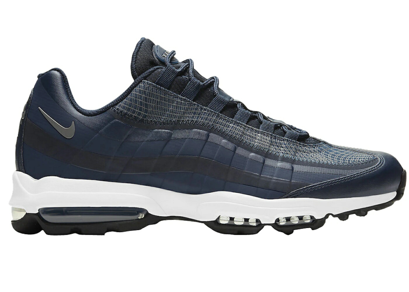 ナイキ マックス ウルトラ 紺色 ネイビー 黒色 ブラック エアマックス スニーカー メンズ NIKE AIR MAX 95 ULTRA NAVY REFLECTIVE / NAVY BLACK REFLECTIVE