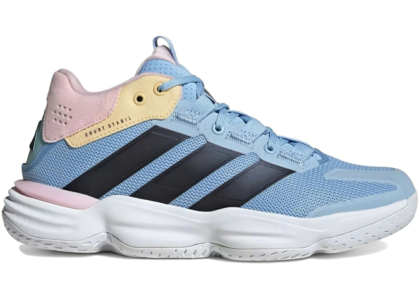 アディダス 厚地の外套 白いこと 白いこと 野球クラブ WOMEN\u0027S スニーカー レディース ADIDAS COURT STABIL INDOOR WHITE BRIGHT ROYAL (WOMEN\u0027S) / CLOUD WHITE BRIGHT ROYAL TEAM