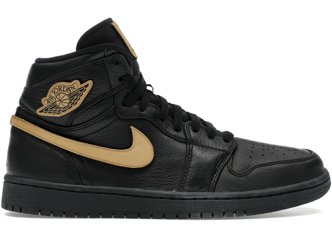 ナイキ ジョーダン 黒色 ブラック ゴールド スニーカー メンズ JORDAN 1 RETRO BHM (2017) / BLACK METALLIC GOLD BLACK