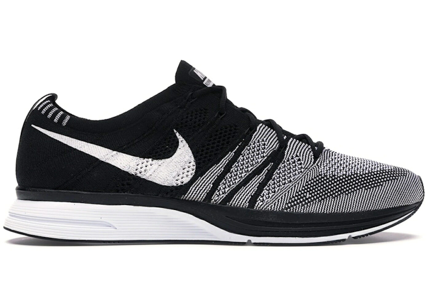 ナイキ フライニット トレーナー 黒色 ブラック 白色 ホワイト スニーカー メンズ NIKE FLYKNIT TRAINER OREO / BLACK WHITE WHITE｜スニケス