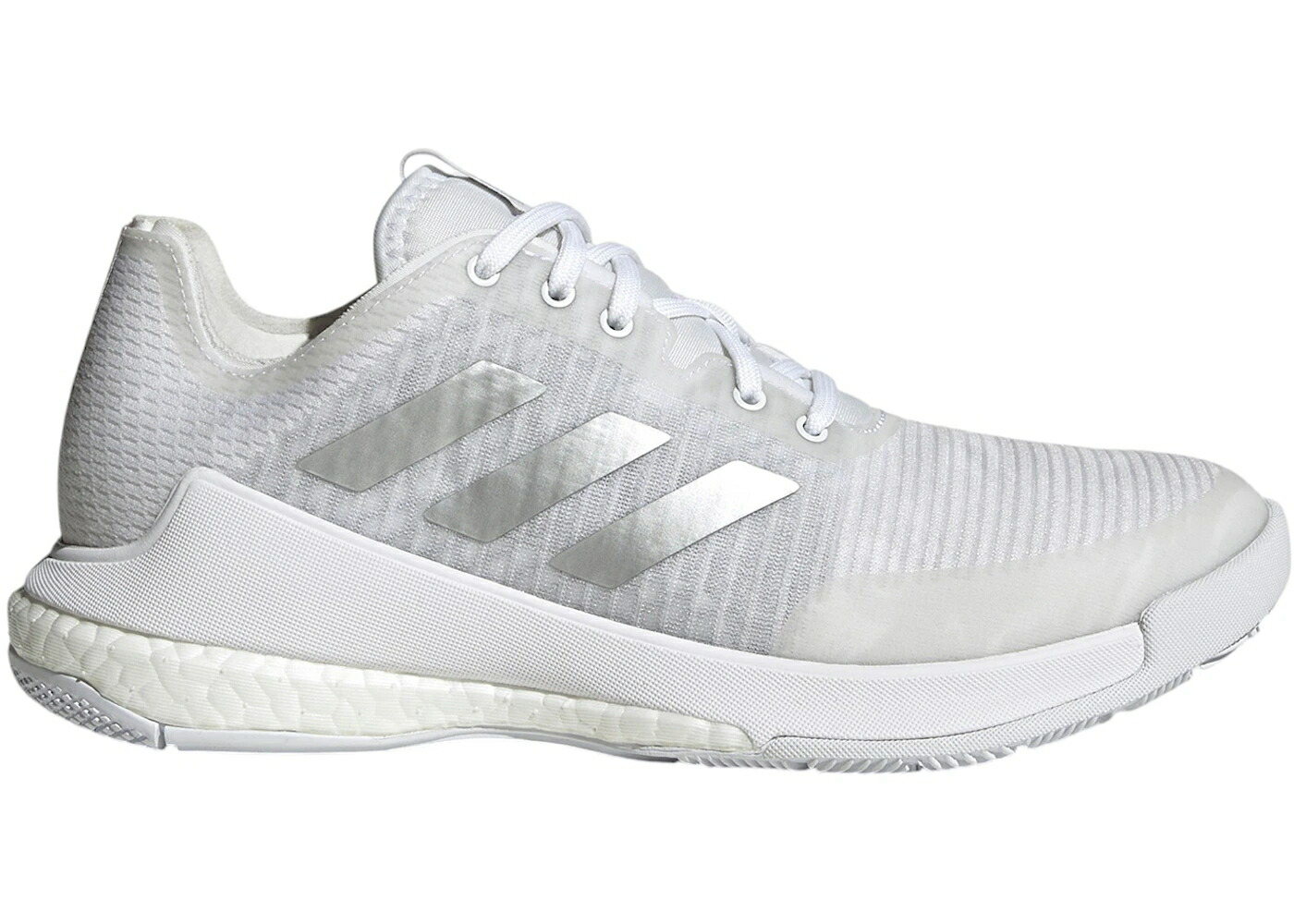 アディダス バレーボール 白色 ホワイト 銀色 シルバー WOMEN'S スニーカー レディース ADIDAS CRAZYFLIGHT VOLLEYBALL CLOUD WHITE SILVER METALLIC (WOMEN'S) / CLOUD WHITE SILVER METALLIC