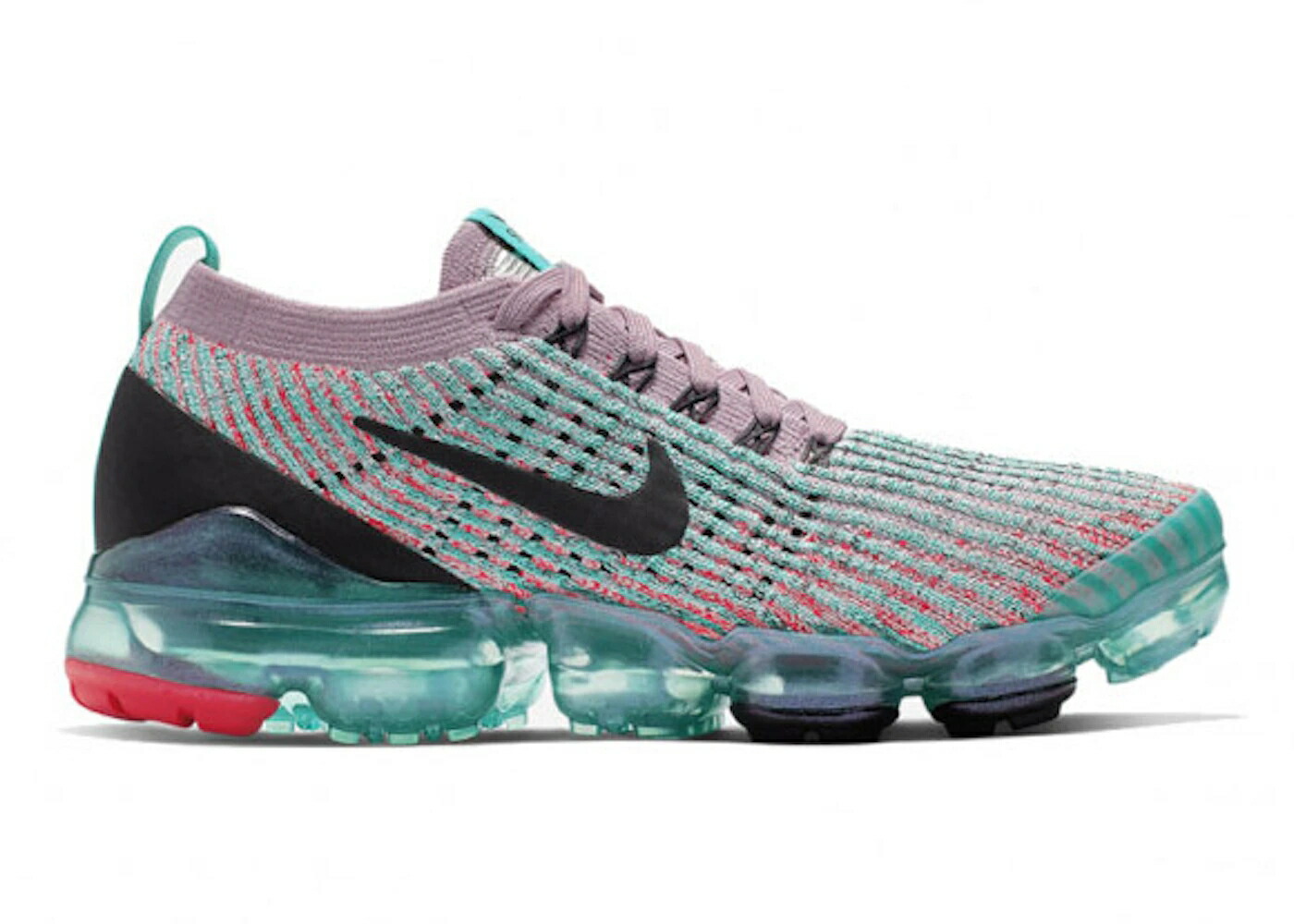 ナイキ フライニット 黒色 ブラック 赤 レッド エアヴェイパーマックス WOMEN'S スニーカー レディース NIKE AIR VAPORMAX FLYKNIT 3 SOUTH BEACH (WOMEN'S) / PLUM CHALK BLACK RED ORBIT