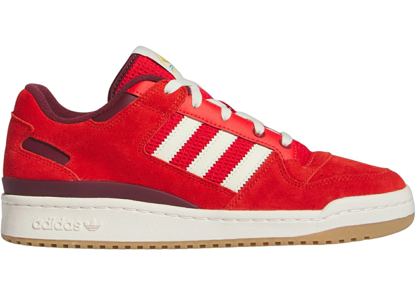 アディダス フォーラム 赤 レッド 白色 ホワイト スニーカー メンズ ADIDAS FORUM LOW RED OFF WHITE GUM / RED OFF WHITE GUM