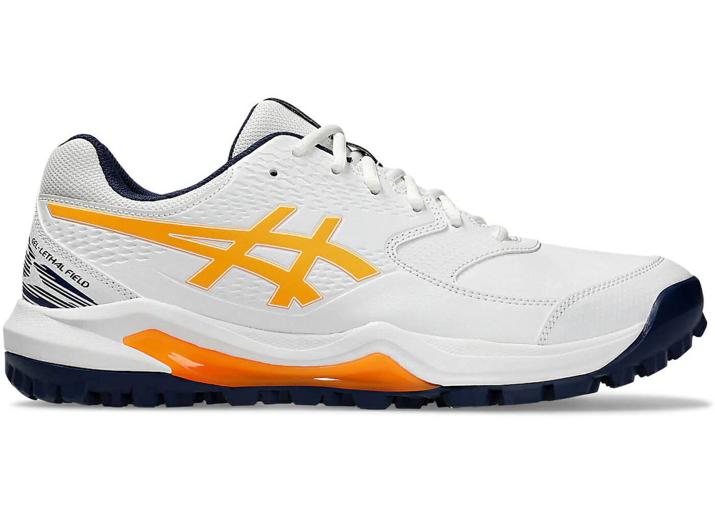 アシックス フィールド 白色 ホワイト スタジアム 橙 オレンジ スニーカー メンズ ASICS GEL-LETHAL FIELD 2 WHITE STADIUM ORANGE / WHITE STADIUM ORANGE