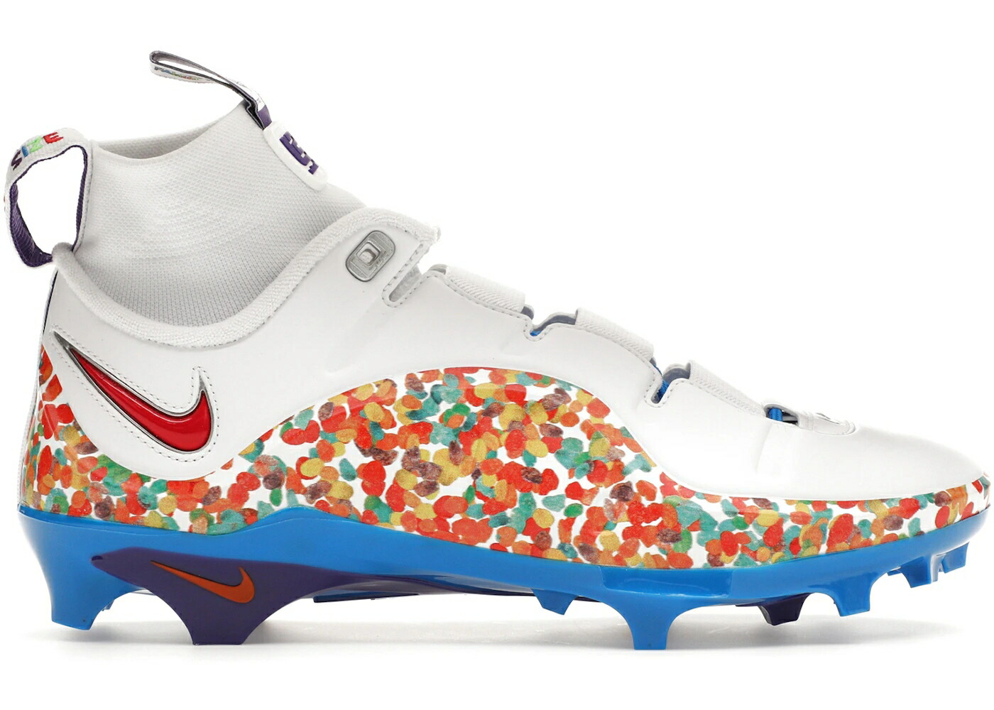 ナイキ レブロン 白色 ホワイト 赤 レッド スニーカー メンズ NIKE LEBRON 4 MENACE 3 FRUITY PEBBLES / WHITE VOLT RADIOACTIVE TRUE RED