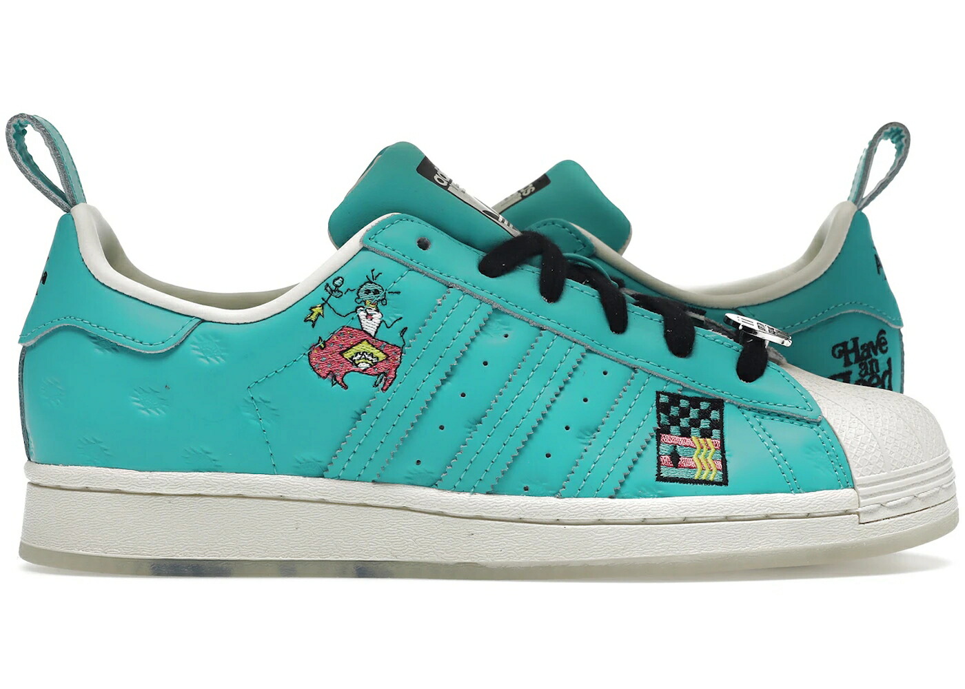アディダス はやりっ児 アリゾナ 白いこと 白いこと スニーカー メンズ ADIDAS SUPERSTAR ARIZONA HAVE AN ICED DAY TEAL / CHALK WHITE CHALK WHITE CHALK